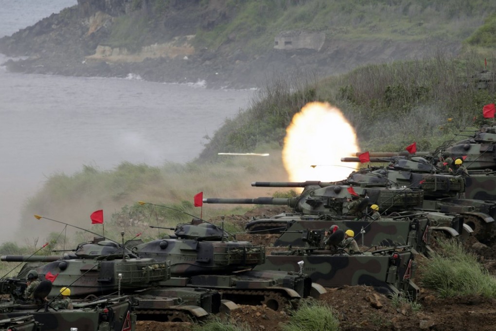 Taiwanese soldiers pictured during a drill last year. Photo: EPA
