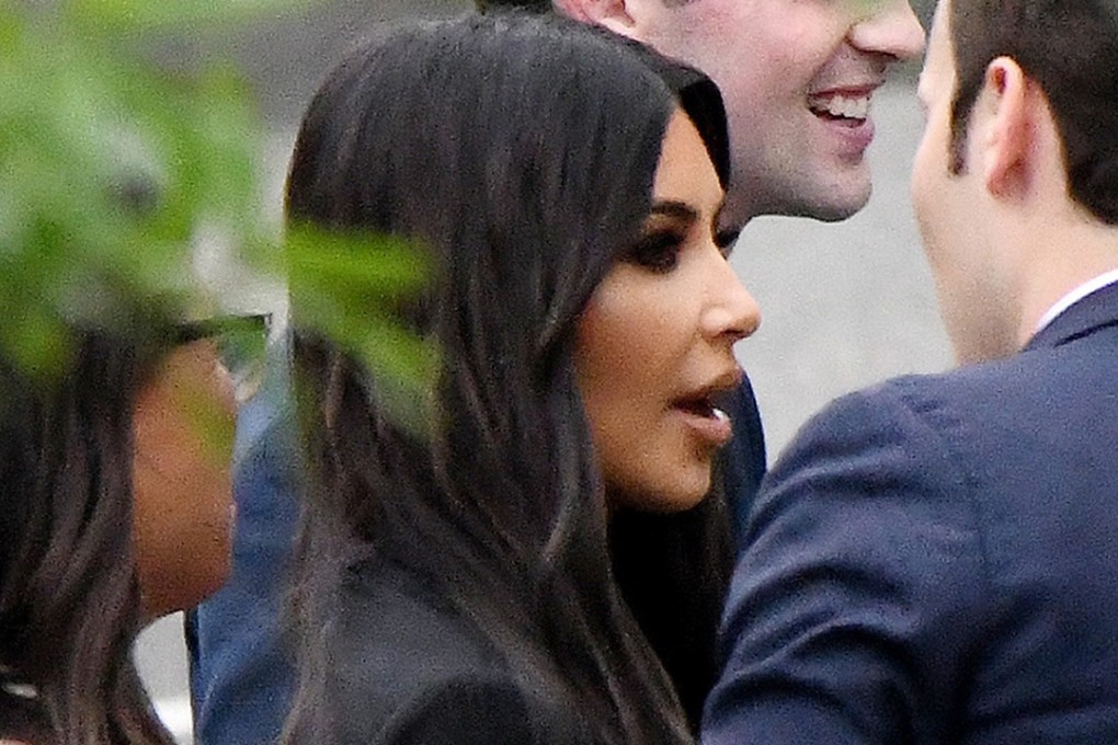 Kim Kardashian leaves the West Wing of the White House after meeting with senior officials. Photo: TNS