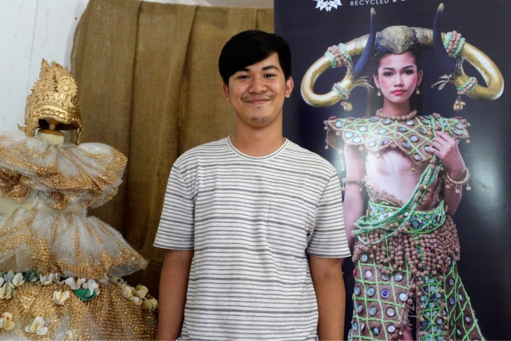 Seng Super, co-founder of La Chhouk, a Cambodian creative fashion initiative that makes clothing out of trash and other recyclable materials. Photo: Didem Tali