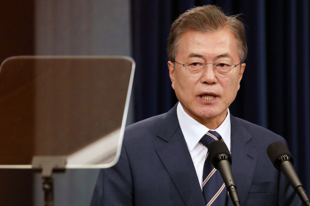 South Korean President Moon Jae-in. Photo: Bloomberg
