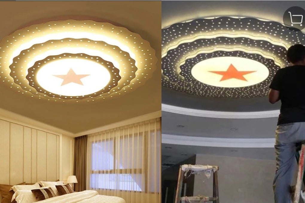 Chinese e-commerce website Taobao is offering light fittings based on designs found inside the Great Hall of the People in Tiananmen Square. Source: Twitter