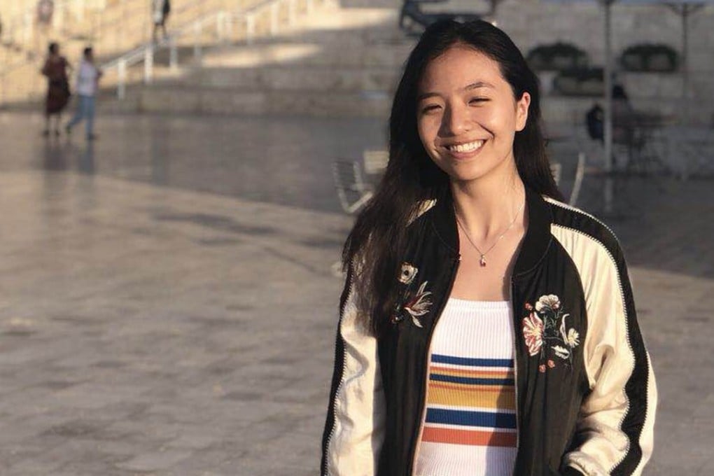 Ziyi Xu explores the University of South California campus before the start of her first semester. Photo: SCMP