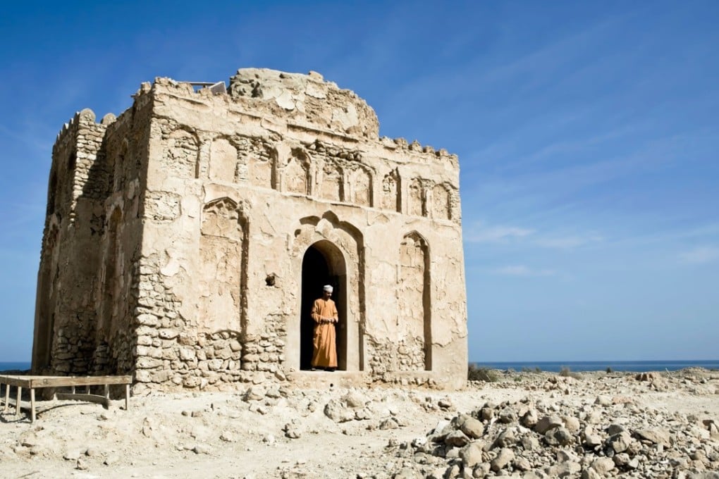The Tomb of Bibi Maryam, the only remaining structure from the medieval port city of Qalhat, Oman, which was added to the list of Unesco World Heritage Sites in July. Photo: Alamy