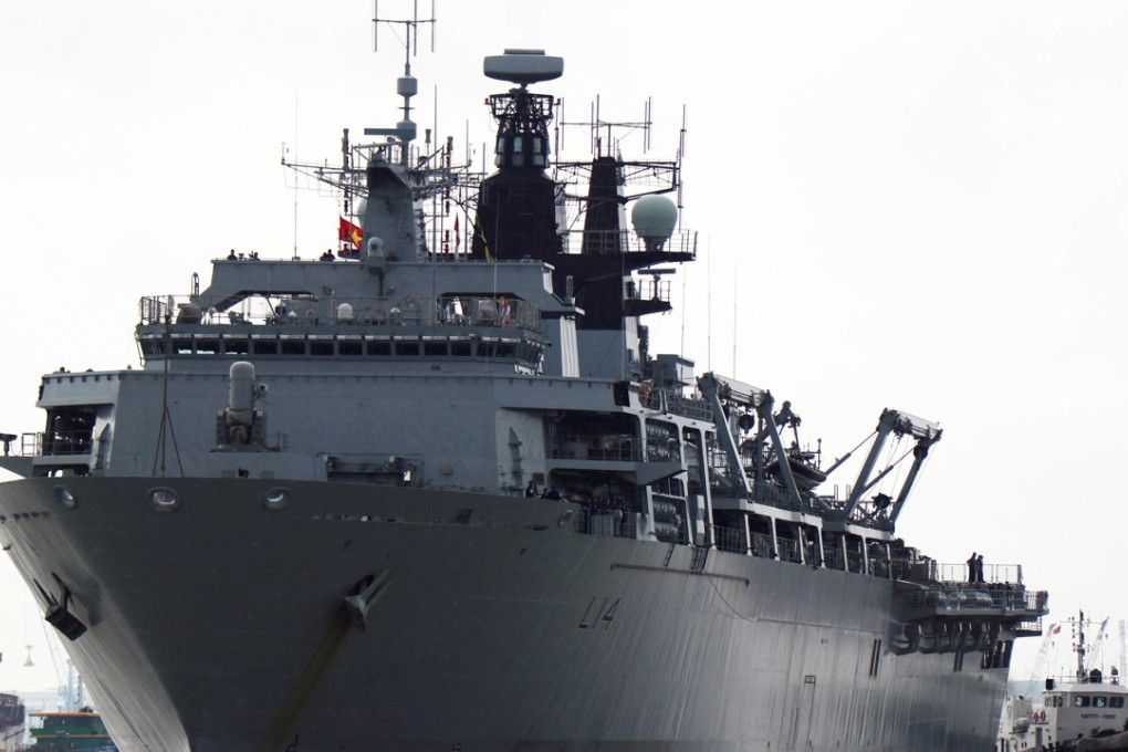 The HMS Albion passed near islands claimed by China en route to Vietnam. Photo: EPA/ EFE