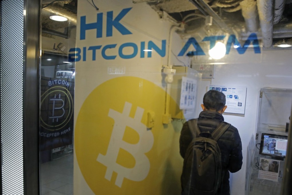 A bitcoin automated teller machine in Hong Kong. Photo: AP