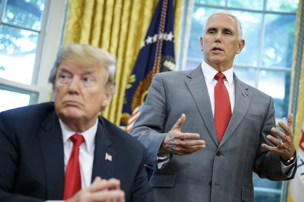 US Vice-President Mike Pence denies he is the official who wrote a scathing, unsigned op-ed piece in the New York Times about President Donald Trump. Photo: AFP