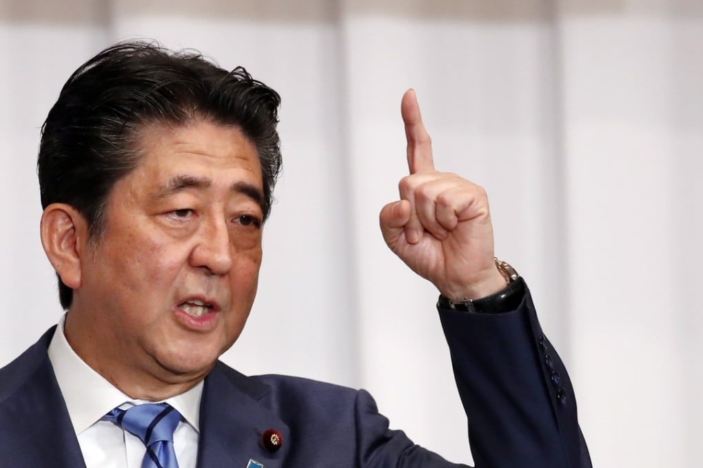 Shinzo Abe is on track to become Japan’s longest serving premier. Photo: EPA