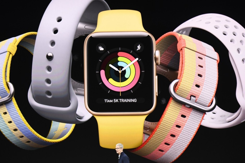 Tim Cook, chief executive officer of Apple Inc., speaks about Apple Watch during an event at the Steve Jobs Theater in Cupertino, California, U.S., on Tuesday, Sept. 12, 2017. Photo: Bloomberg