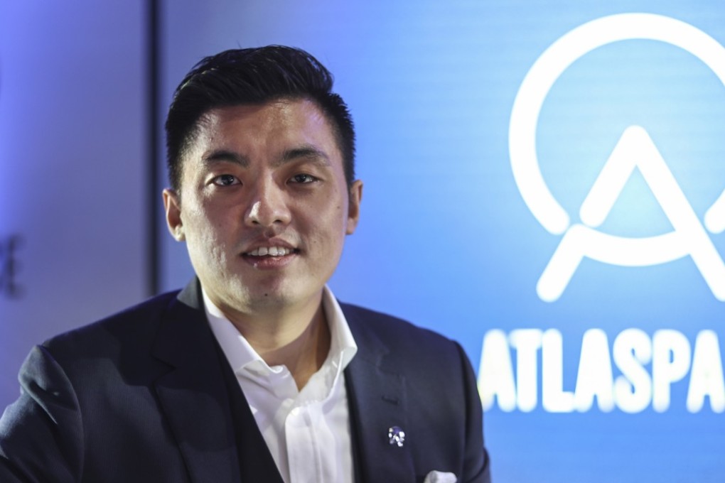 Chen Sze Long – founder and chief executive officer of Atlas, and the son of the chairman of mainland property firm Agile Property, Chen Zhuo Lin – launched his first Hong Kong workplace on Monday. Photo: SCMP