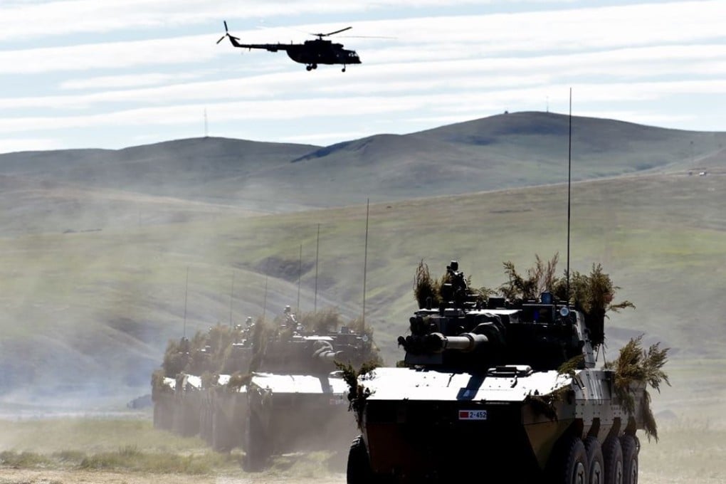 China is represented by 3,200 troops, more than 1,000 vehicles, six fixed-wing aircraft and 24 helicopters at Vostok 2018. Photo: Handout