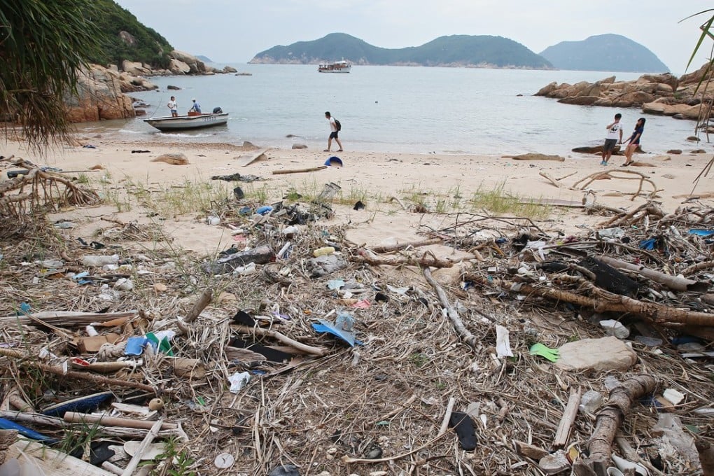 Because of Hong Kong’s unique geographical position, rubbish is flushed into its waters. Photo: K.Y. Cheng