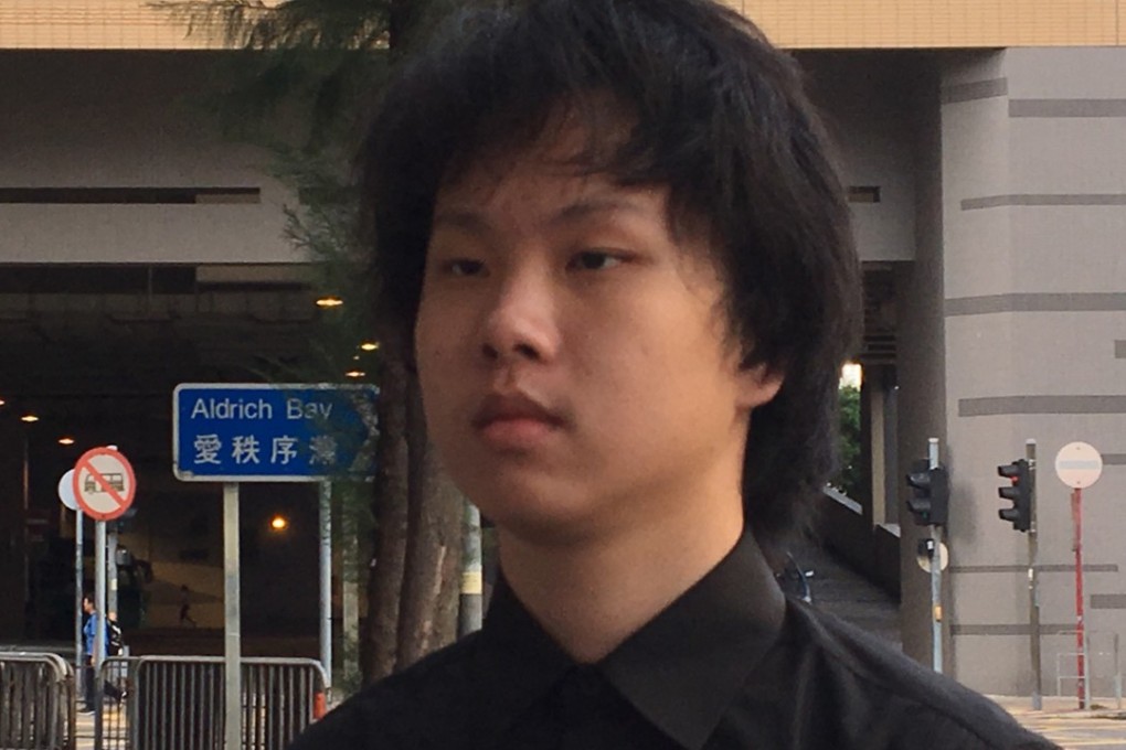 Lau Hong, 16, will serve an 18-month probation. Photo: Jasmine Siu