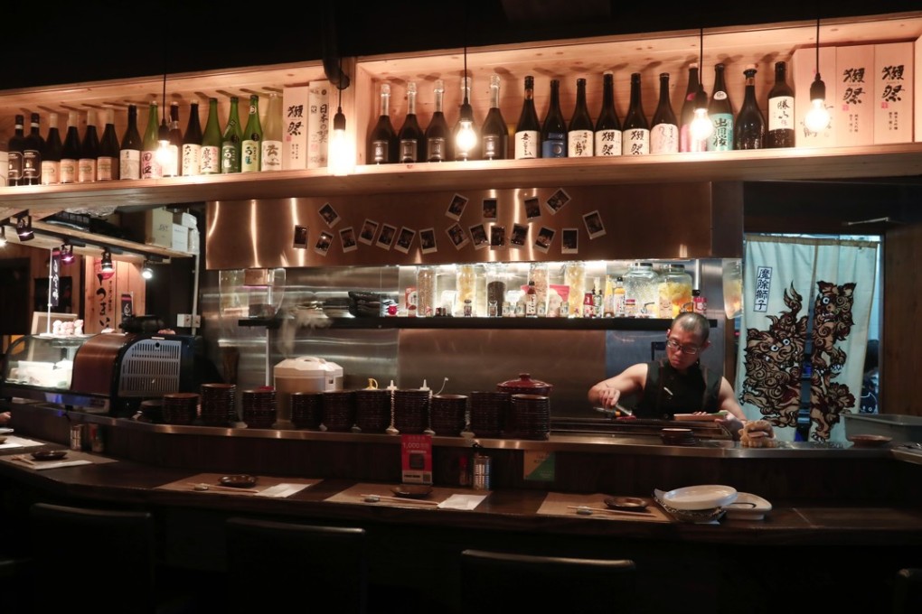 The interior of Mokumoku Yakiton in Causeway Bay. Photo: Jonathan Wong