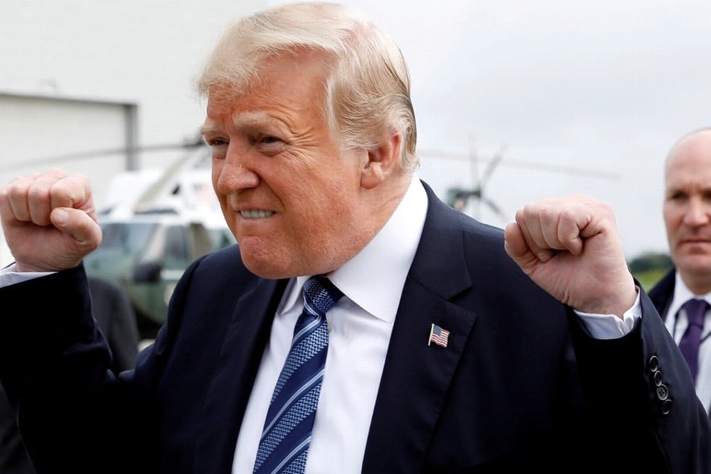 US President Donald Trump arrives in Johnstown, Pennsylvania, to take part in the 17th annual September 11 observance at the Flight 93 National Memorial. Trump’s response to reports of his instability and lack of fitness for the presidency has been to attack the credibility of the source of the claims and emphasise the US economy’s strong performance. Photo: Reuters