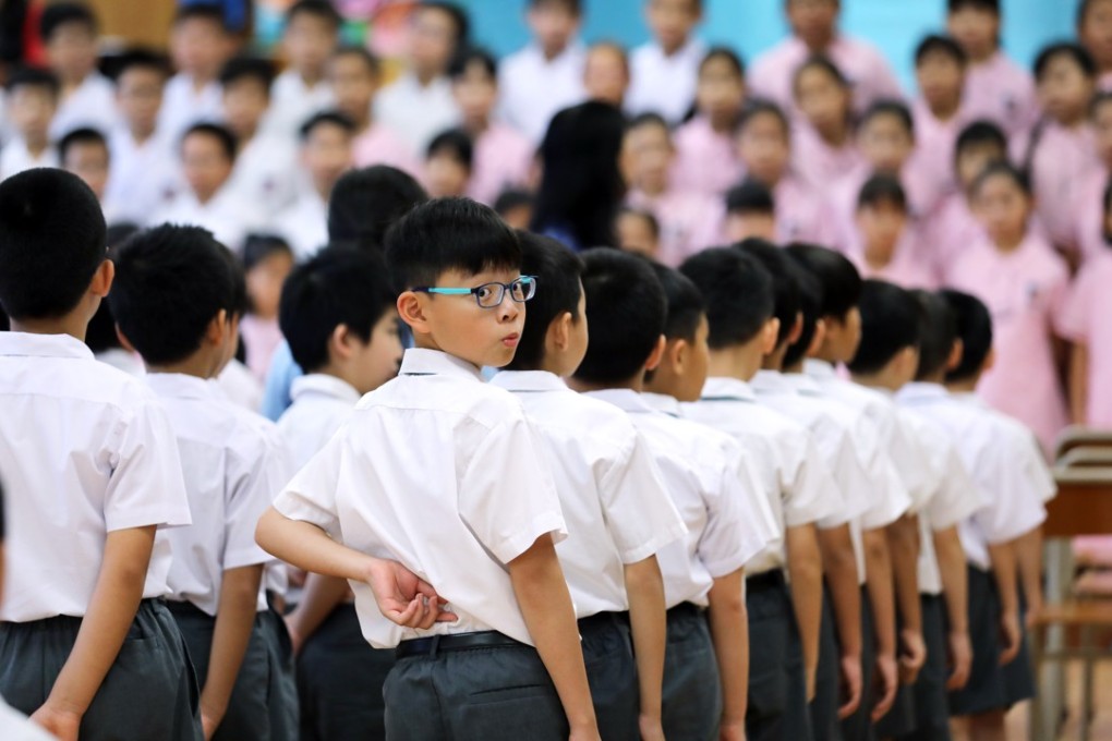 A new school year started in September in Hong Kong, including at the King's College Old Boys' Association Primary School No.2. The Hong Kong government is still reviewing the school curriculum. Photo: Sam Tsang