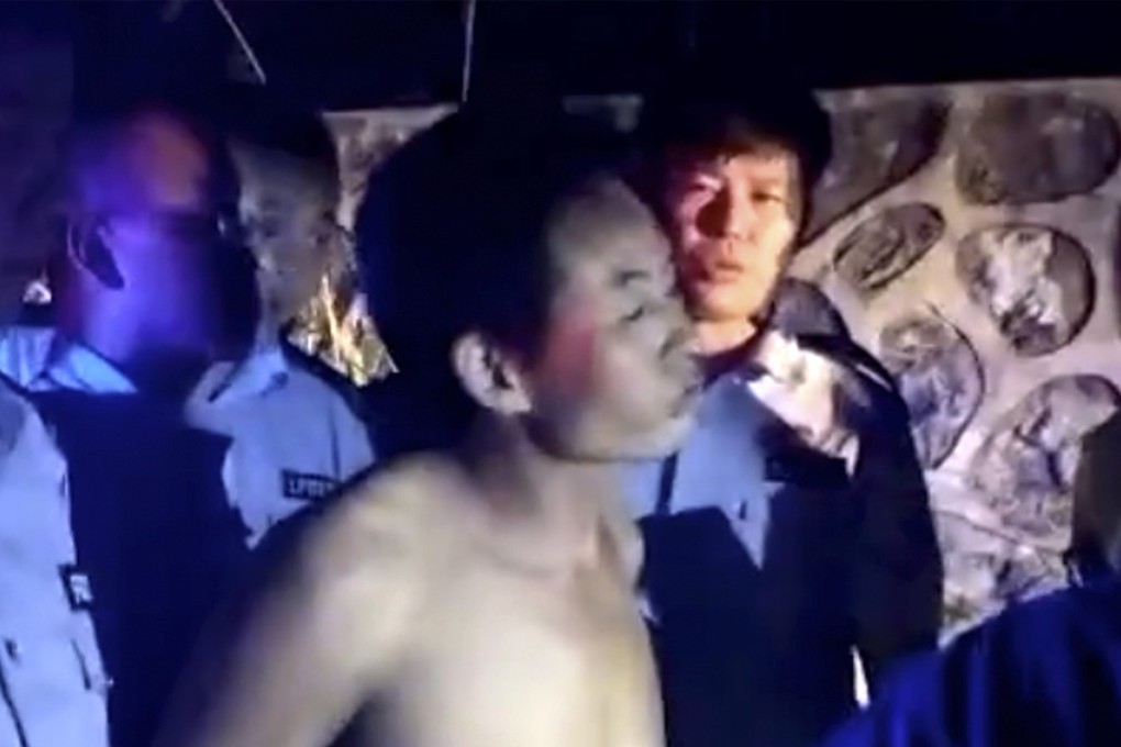 A man was detained at the scene of the attack. Photo: AP