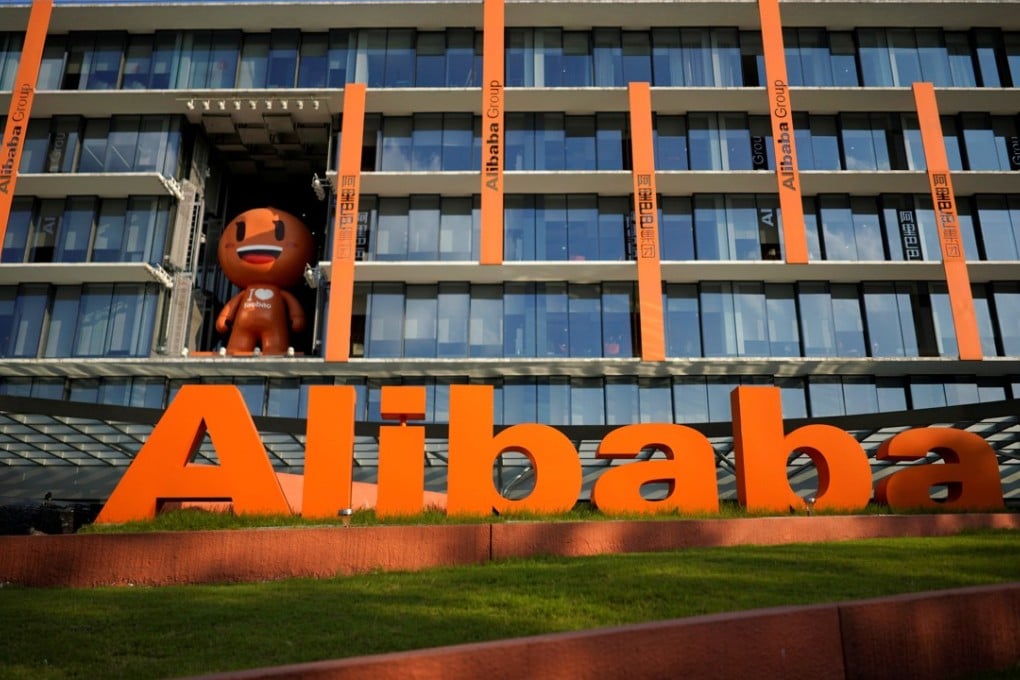 The logo of Alibaba Group is seen at the company's headquarters in Hangzhou, China. Photo: Reuters