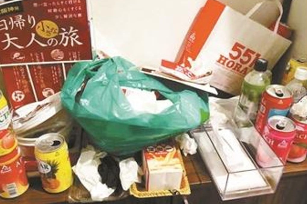 The flat’s owner posted pictures of the mess on Weibo. Photo: Weibo