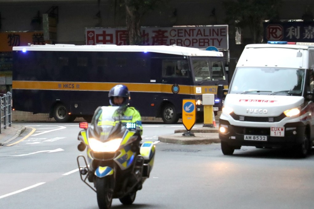 Security is tight as Ramanjit Singh is taken to Eastern Court. Photo: Edward Wong
