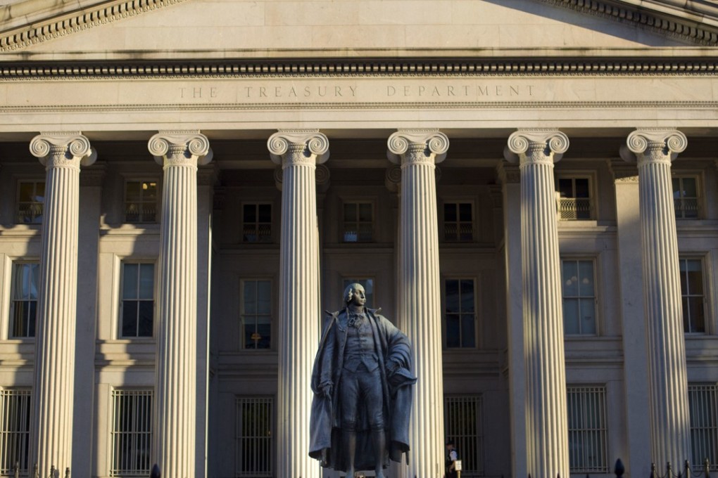 The US Treasury Department building in Washington. US Treasury yields are likely to rise as the Fed raises interest rates. Photo: AP