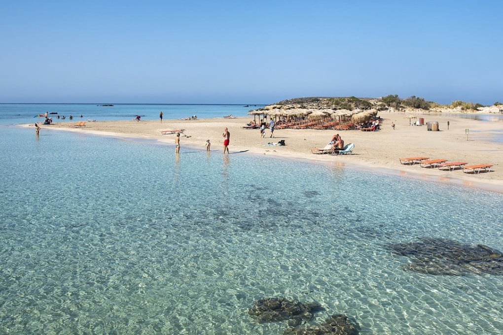 Wish you were here? A beach in Crete, Greece. Photo: Tim Pile