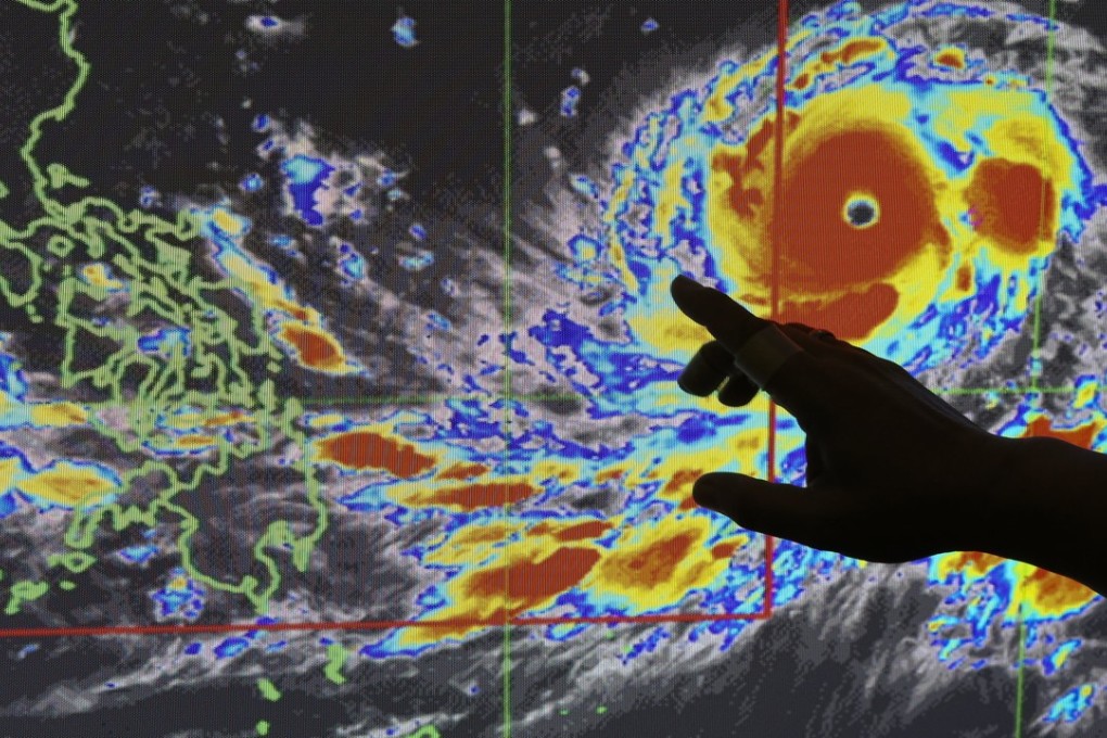 Super Typhoon Mangkhut is on track to be the most powerful storm to hit Hong Kong since records began in 1884. Photo: AP
