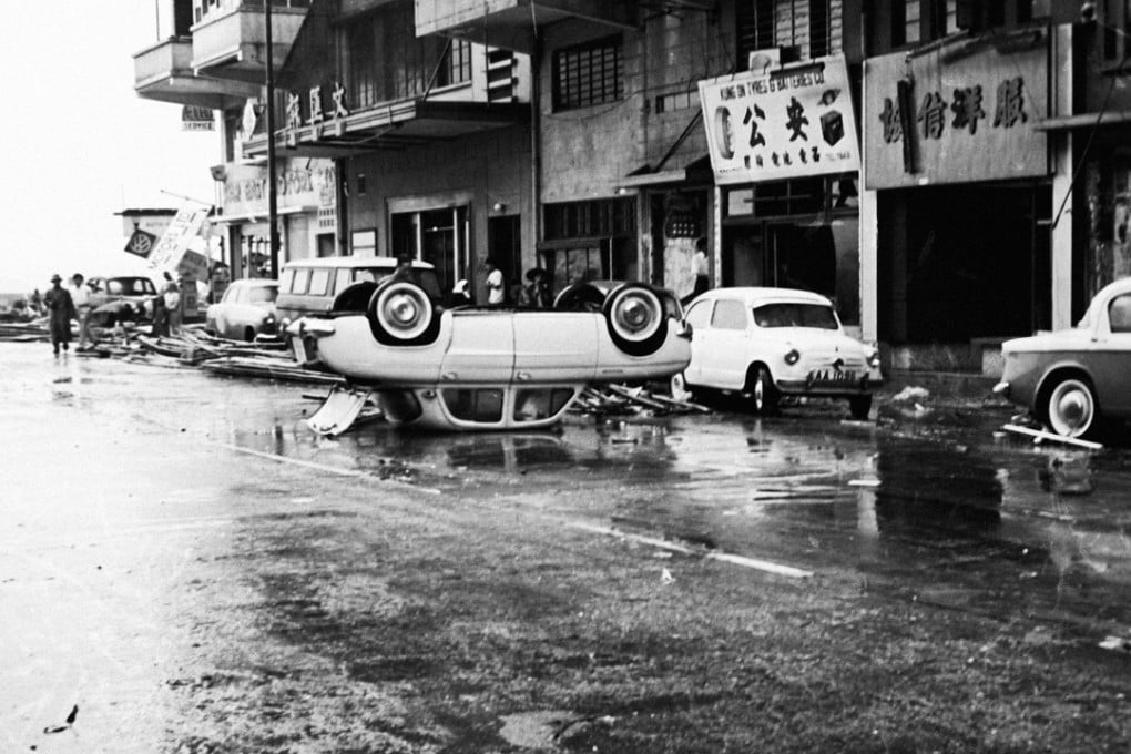 The aftermath of Typhoon Wanda in Wan Chai, Hong Kong, 1962. Photo: Handout