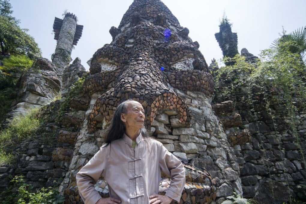 Chinese artist Song Peilun in his hidden utopia, Yelang Valley, on the outskirts of Guiyang. Picture: Zigor Aldama