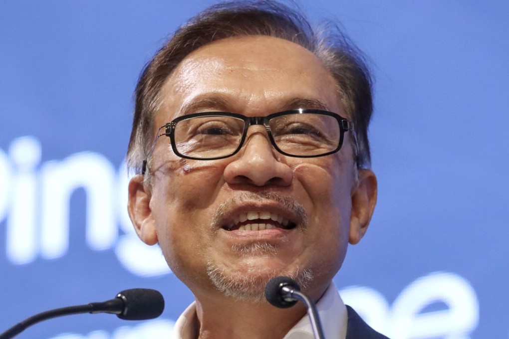 Anwar Ibrahim speaks during a session at the Singapore Summit. Photo: AP
