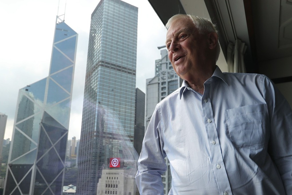 Former Hong Kong governor Chris Patten. Photo: Edward Wong