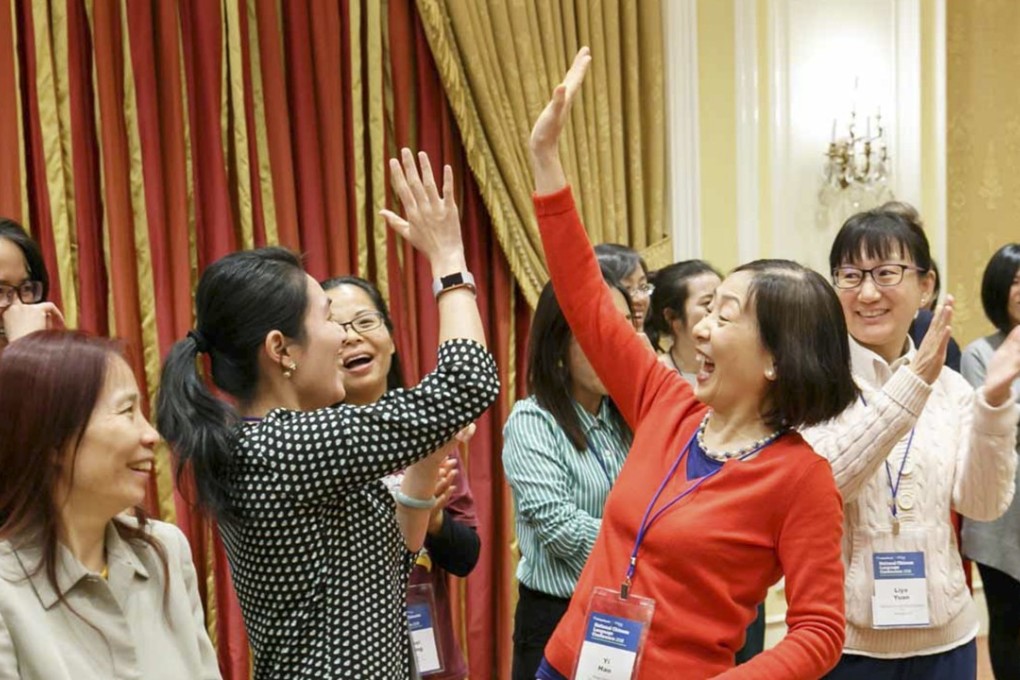 Teachers practising classroom activities during the annual National Chinese Language Conference held this year in Salt Lake City, Utah. Photo: David Keith