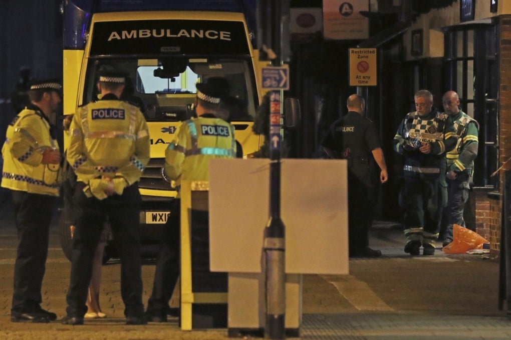 Emergency services personnel outside Prezzo restaurant in Salisbury on September 16, 2018. Photo: AP