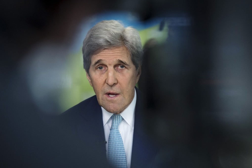 John Kerry, former US secretary of state, speaks at the Global Climate Action Summit in San Francisco on September 14. Photo: Bloomberg