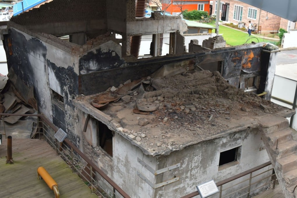 The remains of a house destroyed in North Korea’s 2010 attack on Yeonpyeong island. Photo: Kim Jae-hwan