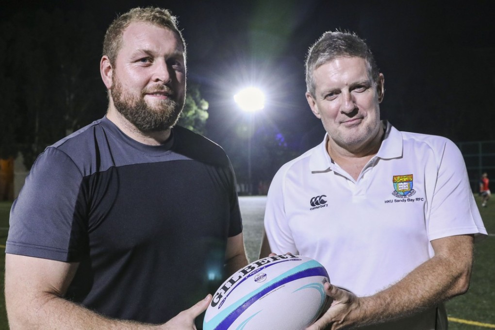 Coach Brett Wilkinson (left) and general manager Grant Beuzeval hope to oversee a successful inaugural season for Hong Kong University Sandy Bay Rugby Football Club. Photo: K.Y. Cheng