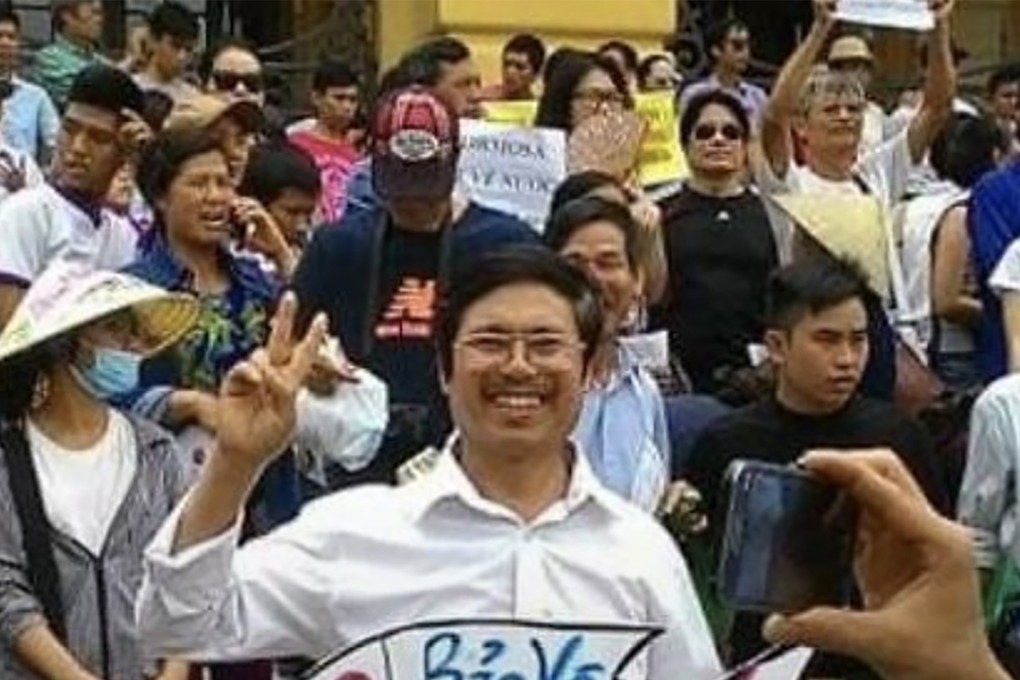 Dao Quang Thuc, a Vietnamese teacher jailed after speaking out on Facebook about environmental issues and Vietnam’s territorial dispute with Beijing in the South China Sea. Photo: Facebook