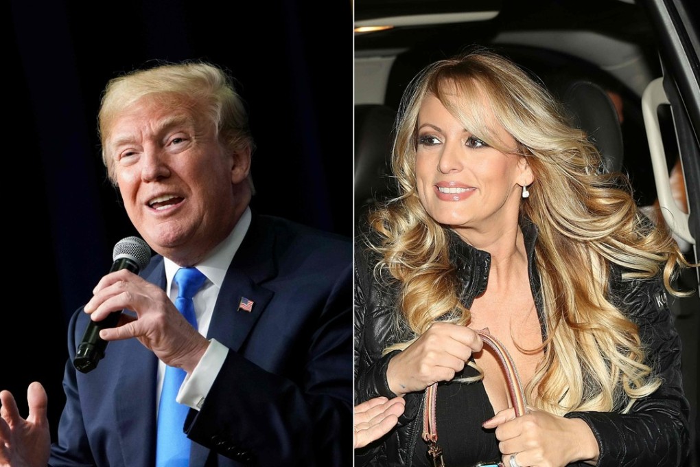 US President Donald Trump (seen left in March) has been slammed for his sexual abilities by porn actress Stormy Daniels (right, also in March) in her new book, reports say. Photos: AFP