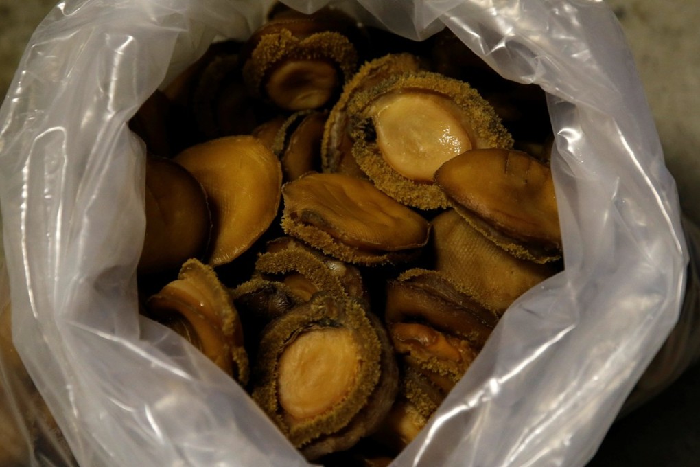 A bag of confiscated dried abalone in Cape Town, South Africa in 2014. Photo: Reuters