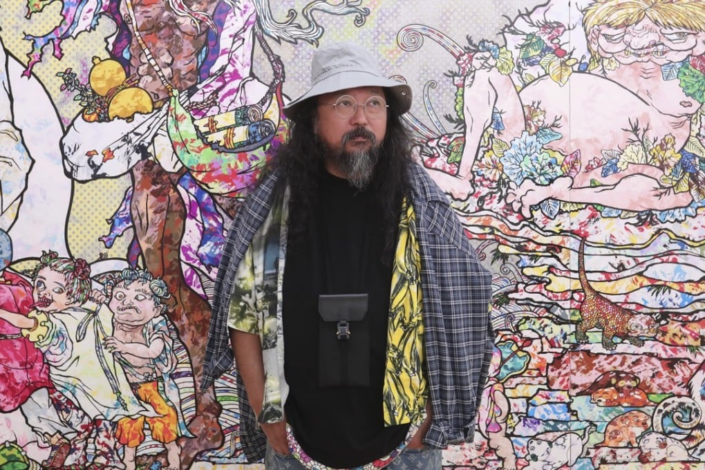 Japanese contemporary artist Takashi Murakami’s new exhibition “Change the Rule!” is at the Gagosian Hong Kong art gallery in Central. Photo: Jonathan Wong