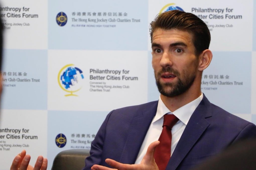 American great Michael Phelps says, ‘I don’t know if I’ve ever completed in a clean field’. Photo: HKJC