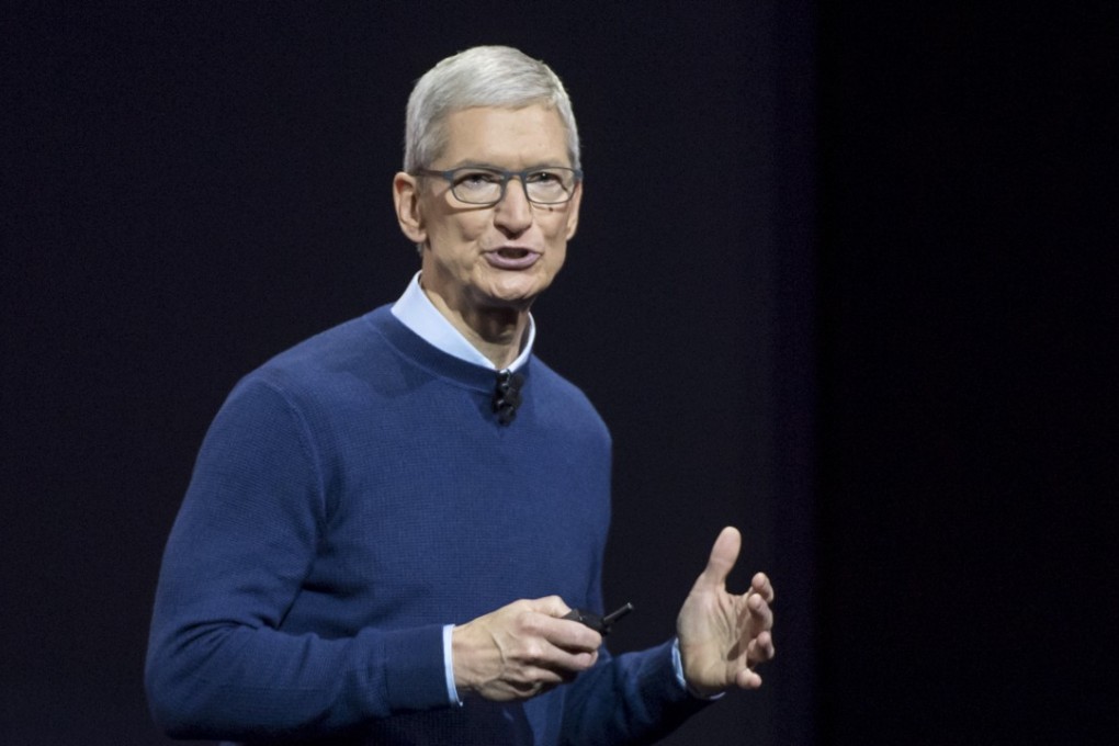 Tim Cook, chief executive officer of Apple Inc., speaks during the Apple Worldwide Developers Conference (WWDC) in San Jose, California. Photo: Bloomberg