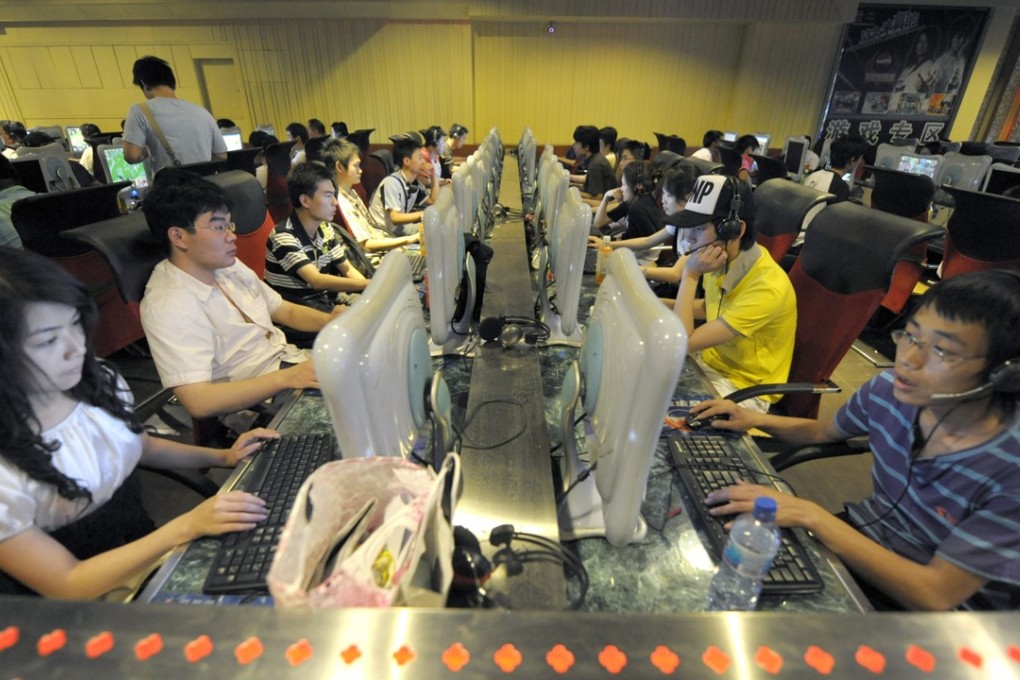 An internet cafe in Beijing. Creative use of jargon allows many to evade China’s strict censorship rules when discussing social and political issues. Photo: AFP