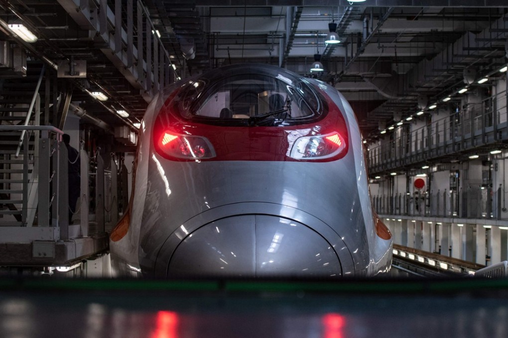 The Guangzhou-Shenzhen-Hong Kong Express Rail Link in Hong Kong. Photo: AFP