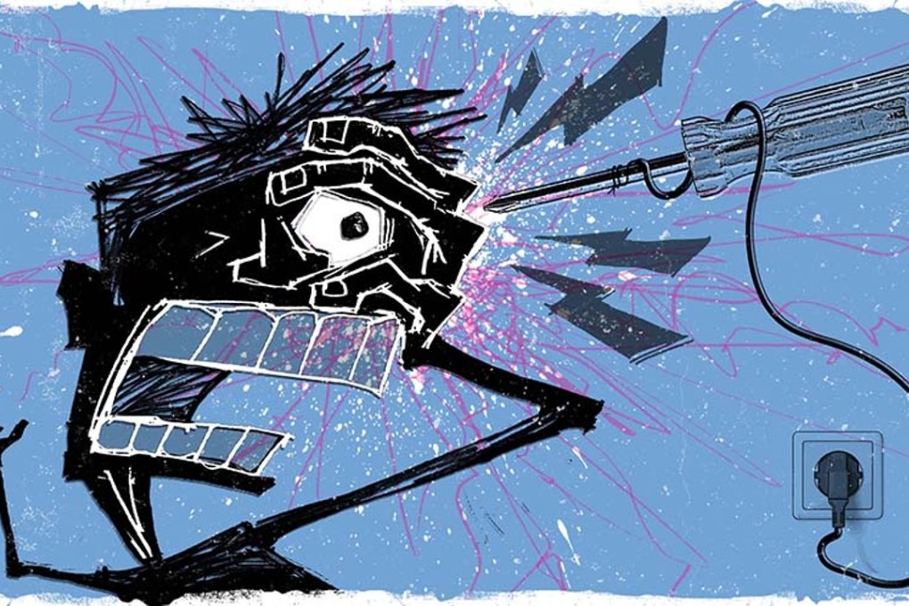 A cluster headache feels like having an electrified screwdriver jammed into your eyeball. Illustration: Henry Wong