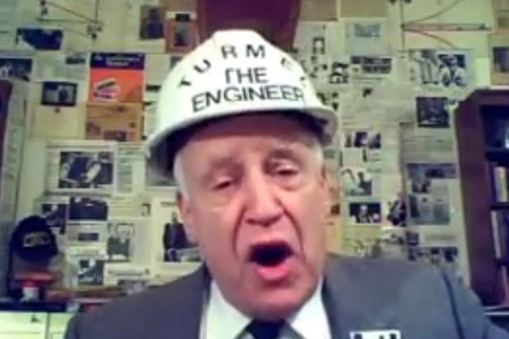 John Turmel, often clad in a white construction helmet emblazoned with the words ‘Turmel the Engineer’, has become a polarising fixture in Canadian elections. Photo: YouTube