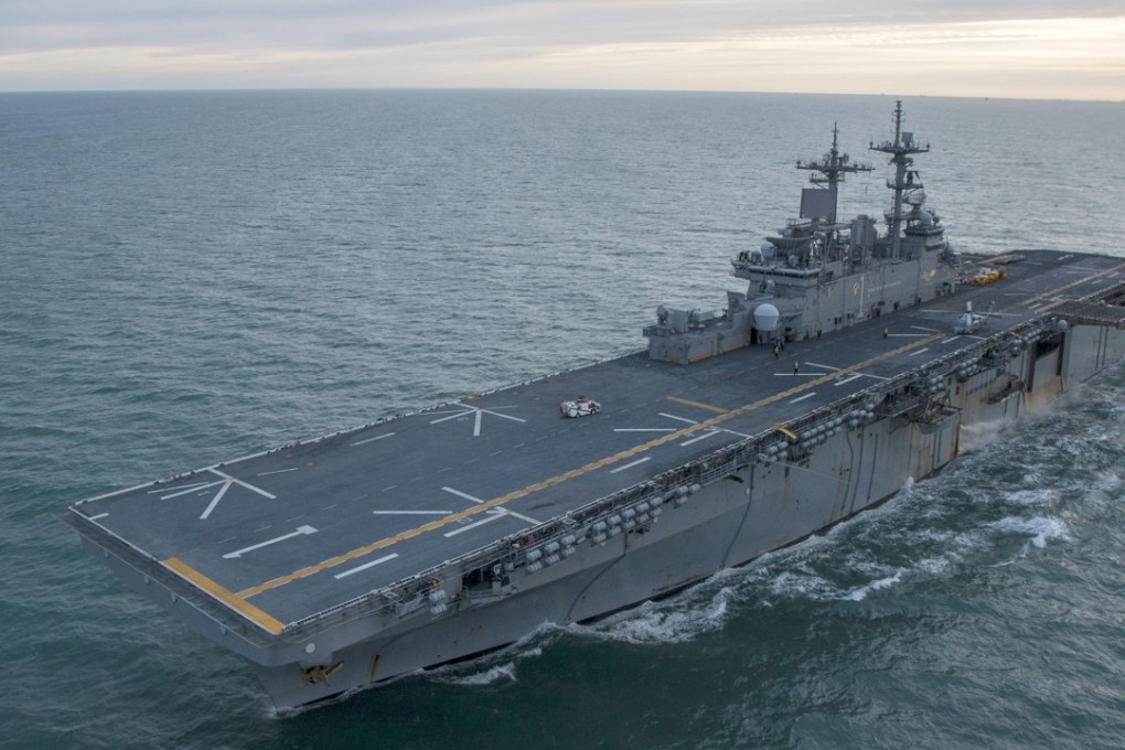 The amphibious assault ship USS Wasp has been denied a port call in Hong Kong. Photo: AFP