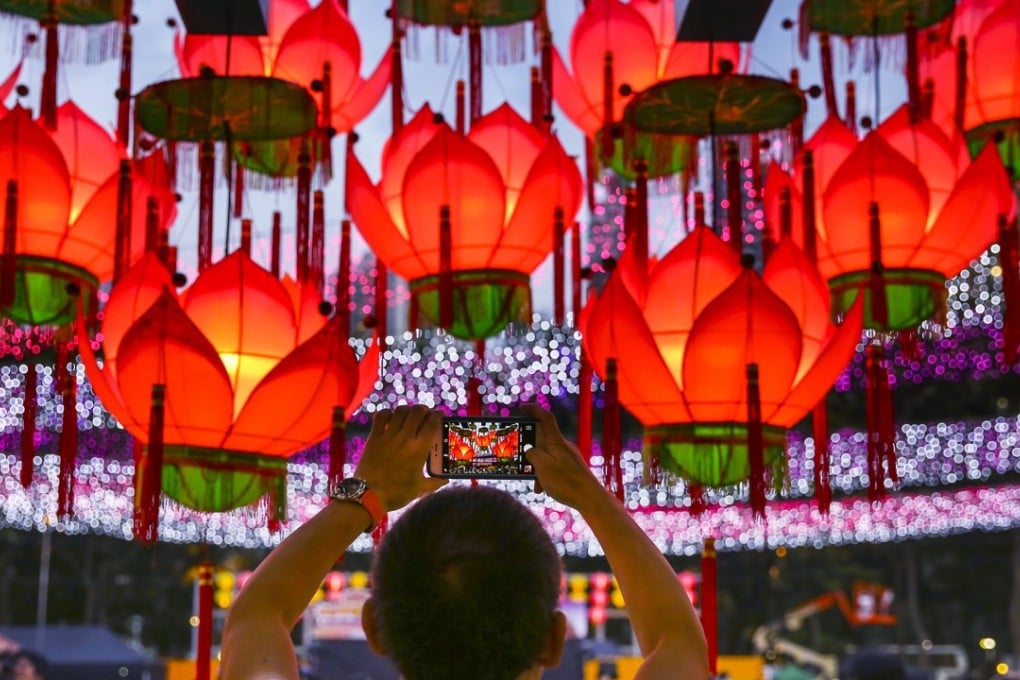 Colourful lanterns are a hallmark of the annual Mid-Autumn Festival. Photo: Sam Tsang