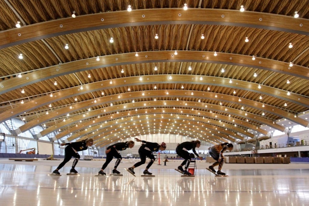 The Richmond Olympic Oval during the 2010 Winter Olympics. The venue is now a hockey hotbed. Photo: AP