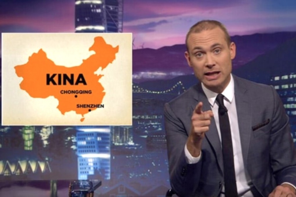 China has attacked SVT’s Jesper Ronndahl over a segment on a comedy show on Friday night. Photo: weibo