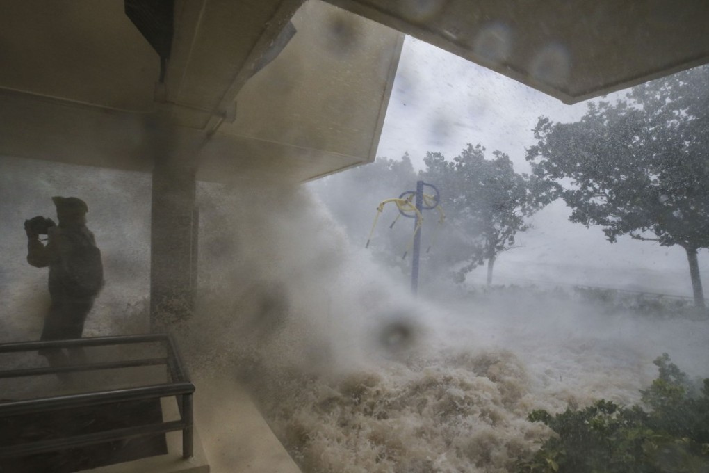 Baidu’s mini-programme users can track track typhoons, such as the powerful storm Mangkhut which hit southern China and Hong Kong earlier this month. Photo: SCMP/Sam Tsang